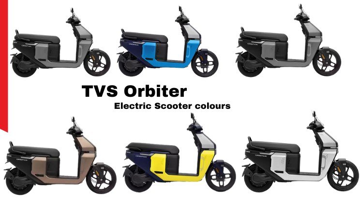 TVS Orbiter Electric Scooter Colours