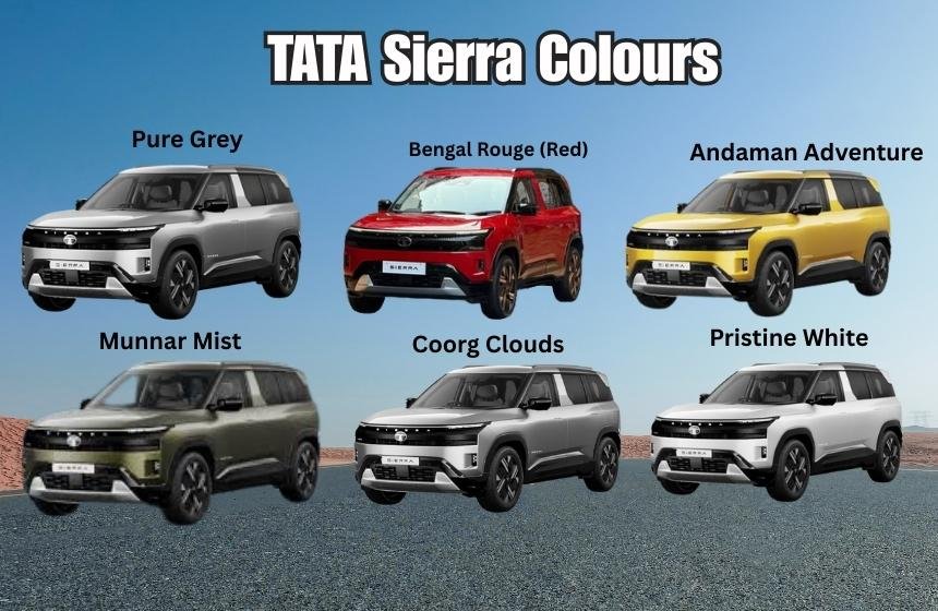 TATA Sierra Colours