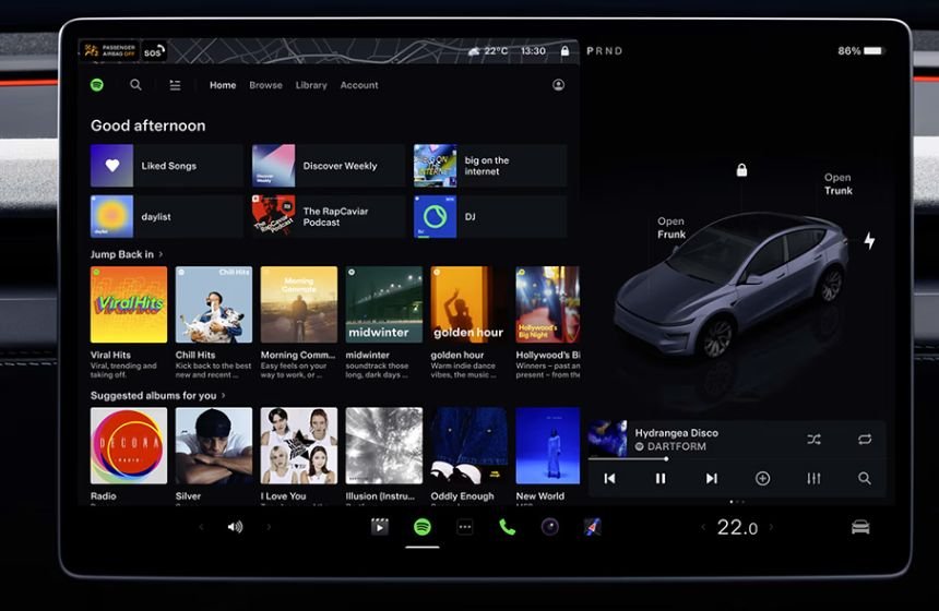 Tesla Model Y Infotainment