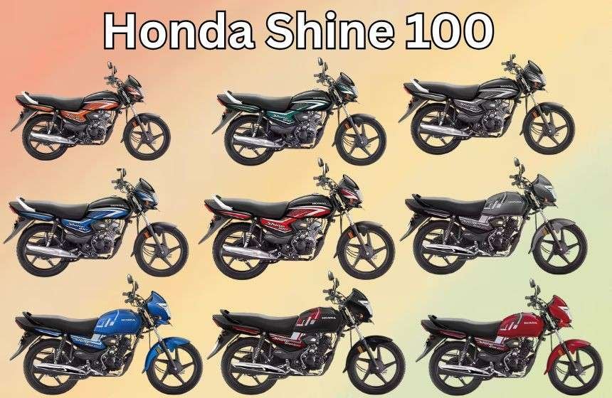 Honda Shine 100 colours