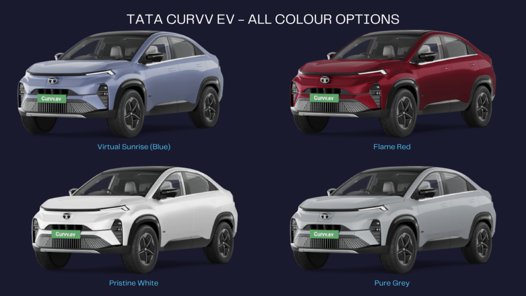 TATA CURVV EV - ALL COLOUR OPTIONS