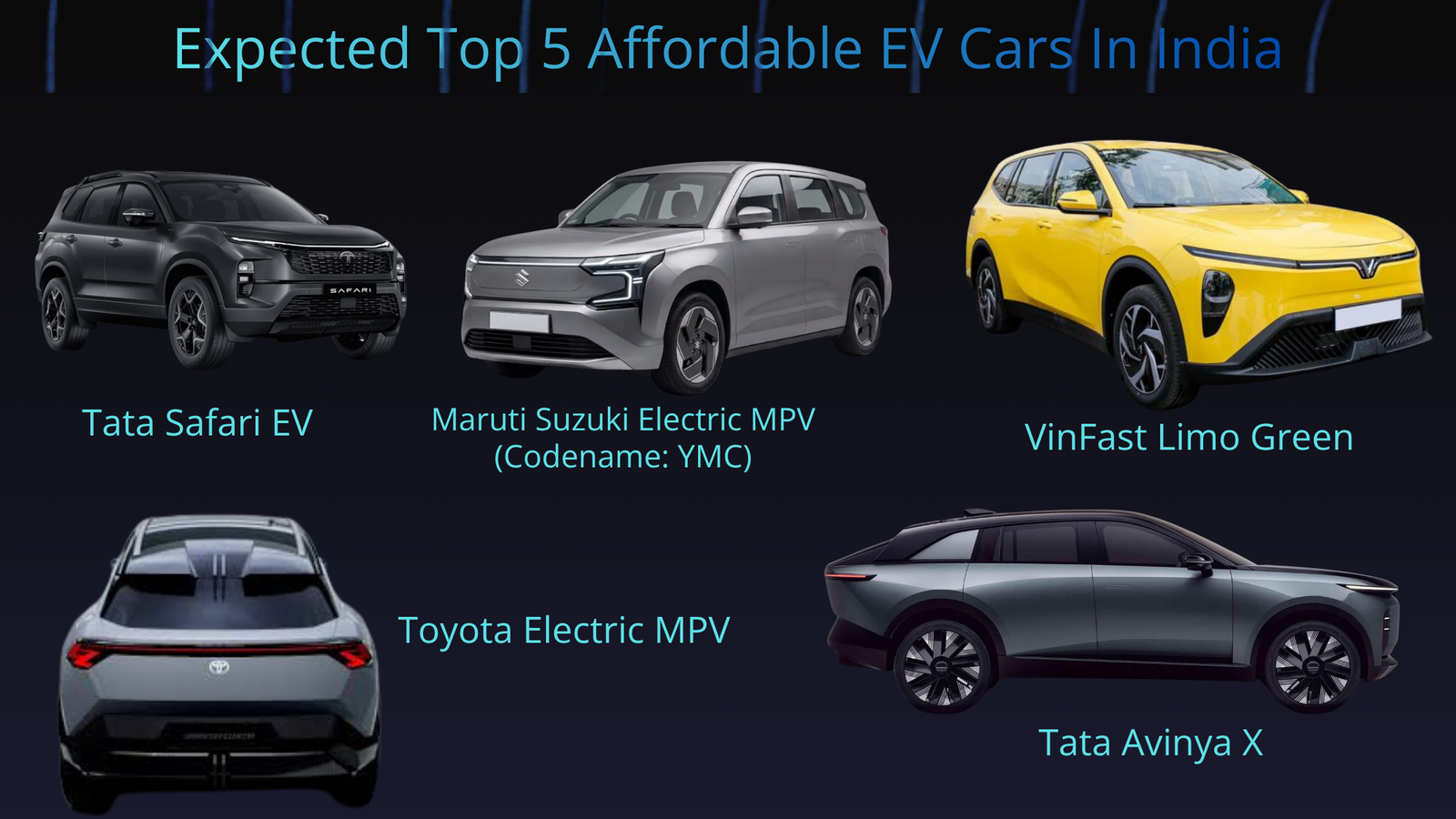 Upcoming 7-Seater Electric Cars In India 2026-2027: Tata Motors | Maruti Suzuki | Toyota | VinFast