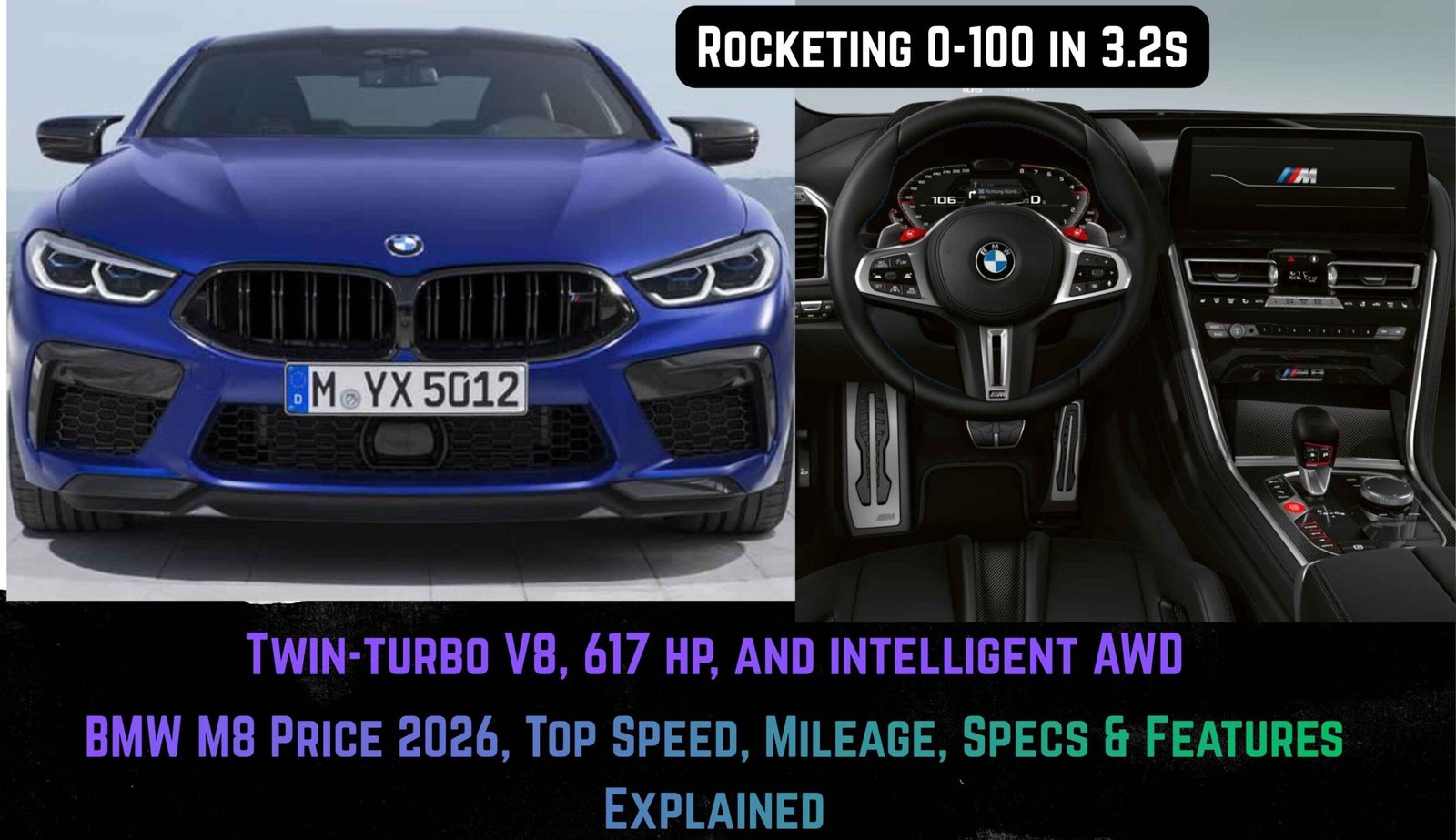 BMW M8 Price in India 2026, Top Speed, Mileage, Specs & Features Explained