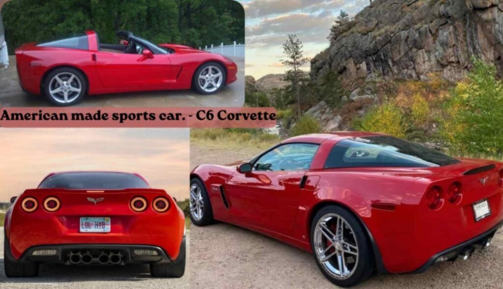 Chevrolet Corvette C6 exterior showcasing fixed headlights, wide rear fenders, aerodynamic body lines, and aggressive front-end styling.