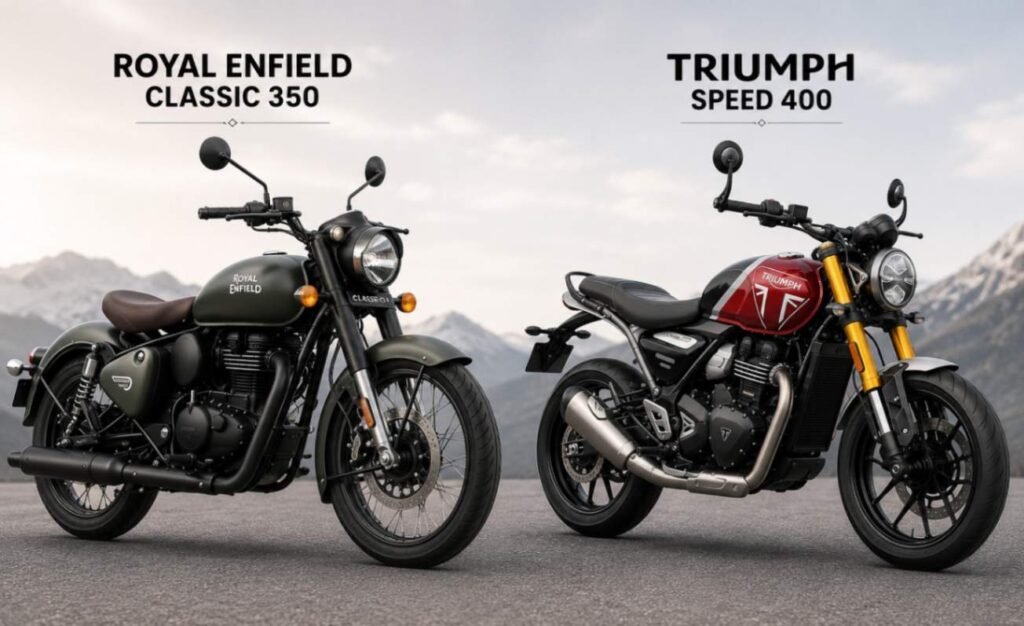 Royal Enfield Classic 350 vs Triumph Speed 400
