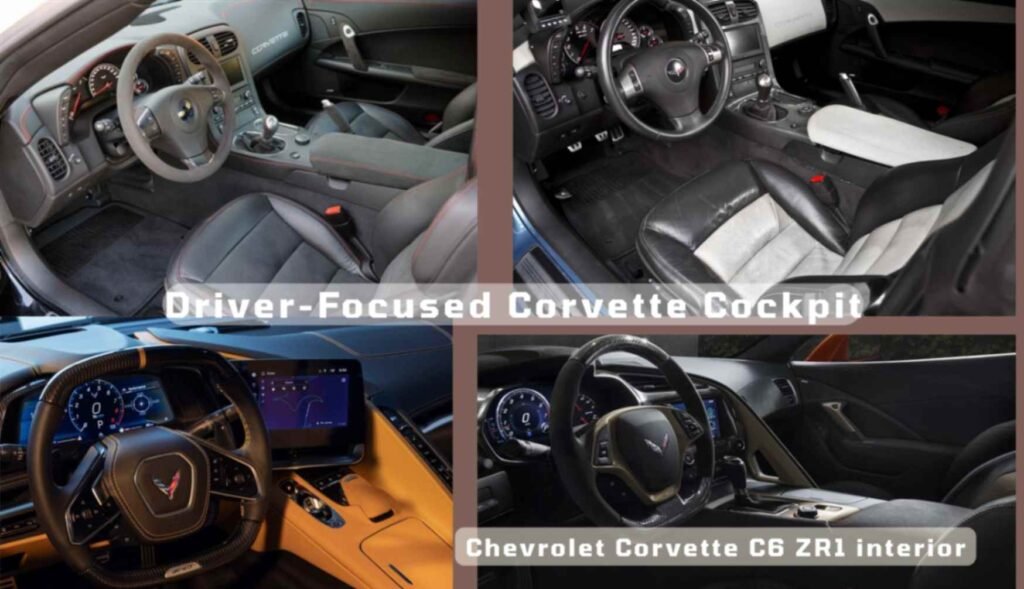 Chevrolet Corvette C6 ZR1 interior with manual shifter and dashboard