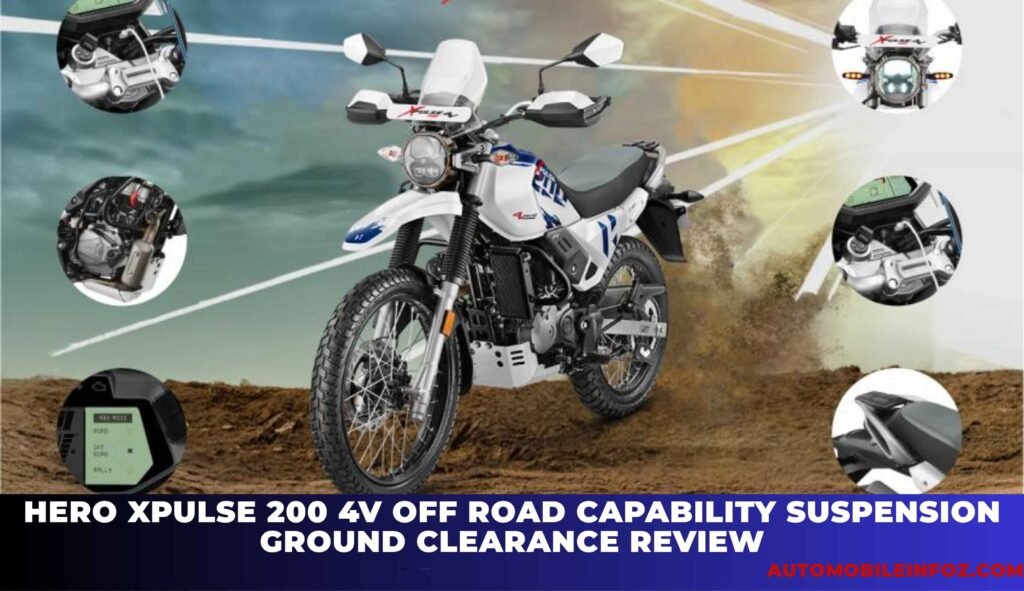 Hero Xpulse 200 4V off road capability suspension ground clearance review