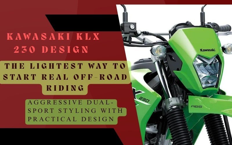 Kawasaki KLX 230 design features LED headlamp and spoke wheels