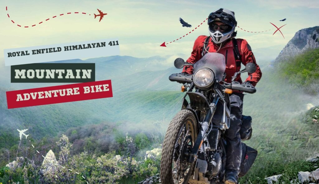 The Himalayan 411 is an adventure touring motorcycle